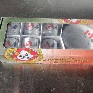 Portuguese Portugese Espresso Coffee Cup Set - Multicolor